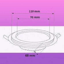 پنل دور شیشه 9 وات نورآسا پنل دور شیشه 9 وات نورآسا