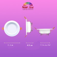 پنل بک لایت 9وات نورآسا پنل بک لایت 9وات نورآسا